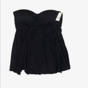gap Swim strapless top black medium